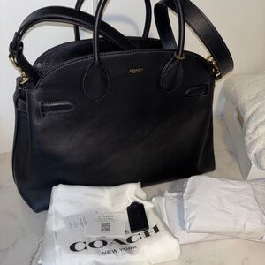 Coach empire 40 leather bag BLACK  NEW